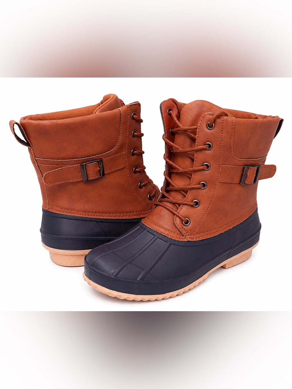 NWT Torrid Faux Leather All Weather Duck Boots Women’s Size 8WW Rustic Outdoorsy